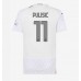 AC Milan Christian Pulisic #11 Dámské Venkovní Dres 2023-24 Krátkým Rukávem